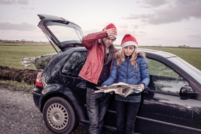 圣诞节父女自驾游图片